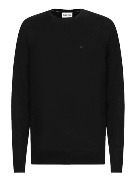 MAGLIA GIROCOLLO IN PURA LANA MERINO UOMO NERO