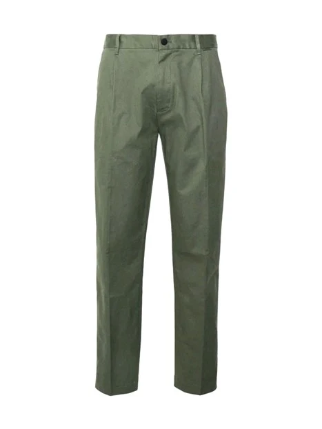 PANTALONI CHINO TAPARED UOMO VERDE