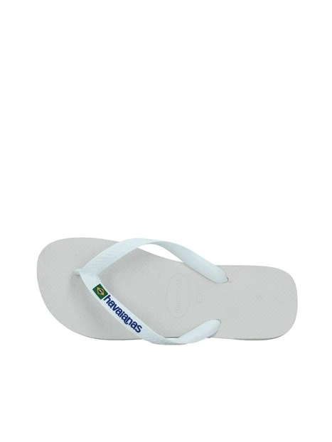 SANDALI MARE BRASIL CON LOGO UNISEX BIANCO