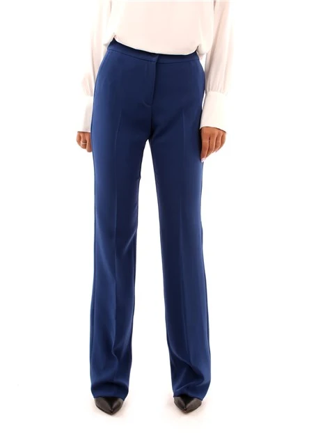 PANTALONI A ZAMPA FLARE DONNA BLU