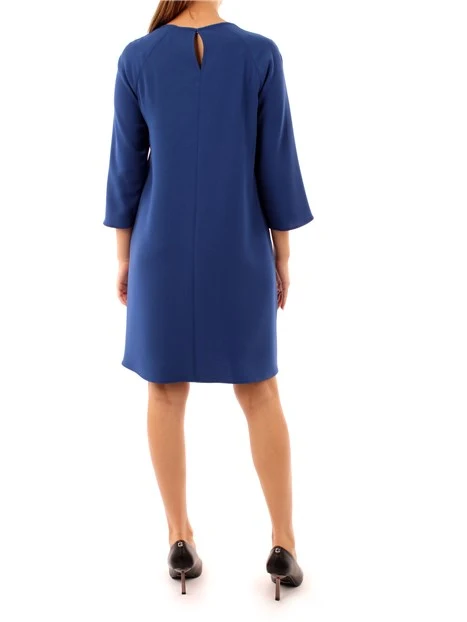 VESTITO CORTO A TUNICA DONNA BLU