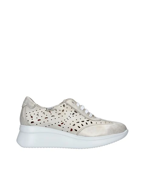 SNEAKERS PLATFORM TRAFORATE DONNA ORO