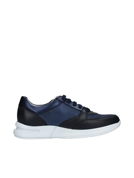 SNEAKERS PLATFORM CON DOPPIA CHIUSURA DONNA BLU