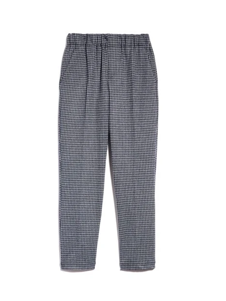 PANTALONI CHINO CON ELASTICO IN JACQUARD DONNA GRIGIO