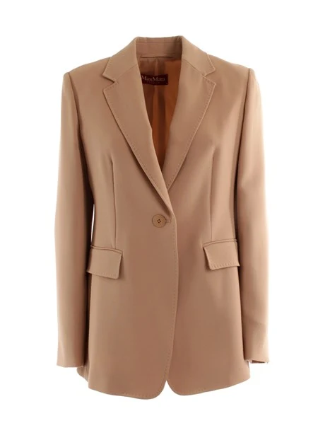 GIACCA BLAZER MONOPETTO MONOCOLORE DONNA BEIGE