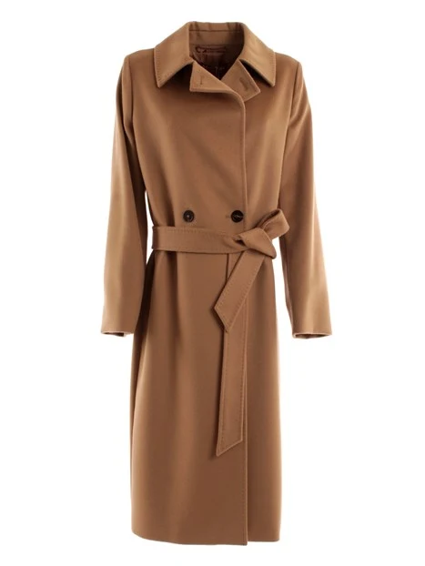 CAPPOTTO A VESTAGLIA IN PURA LANA DONNA BEIGE