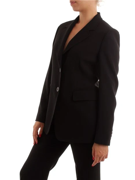 GIACCA BLAZER CON DUE BOTTONI DONNA NERO