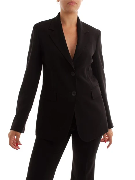 GIACCA BLAZER CON DUE BOTTONI DONNA NERO