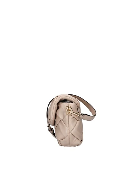 BORSA A SPALLA ZAINA FLAP INTRECCIATA DONNA BEIGE