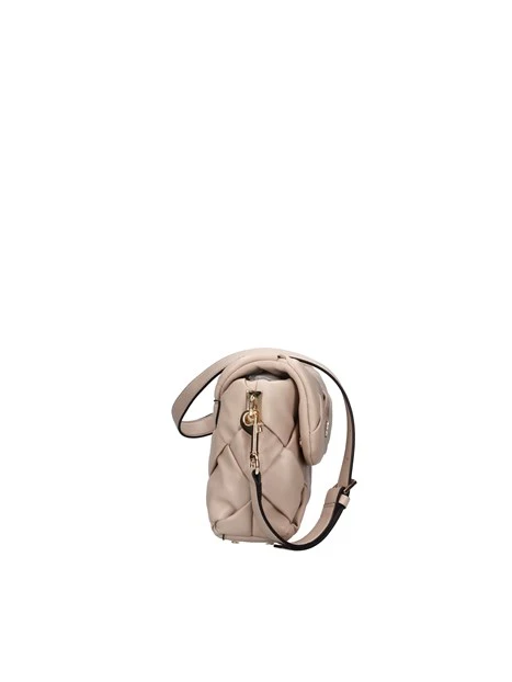 BORSA A SPALLA ZAINA FLAP INTRECCIATA DONNA BEIGE