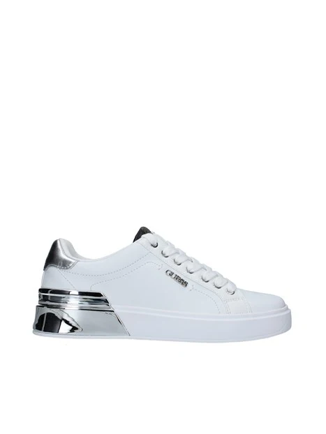 SNEAKERS CORLINA CON TALLONE A SPECCHIO DONNA BIANCO