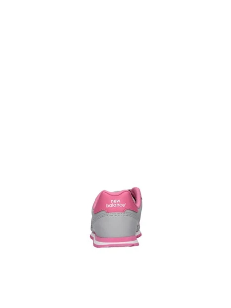 SNEAKERS 500 CON DOPPIO STRAPPO BAMBINA GRIGIO E ROSA