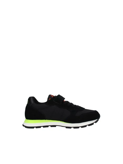 SNEAKERS CON STRAPPO TOM FLUO BAMBINO NERO