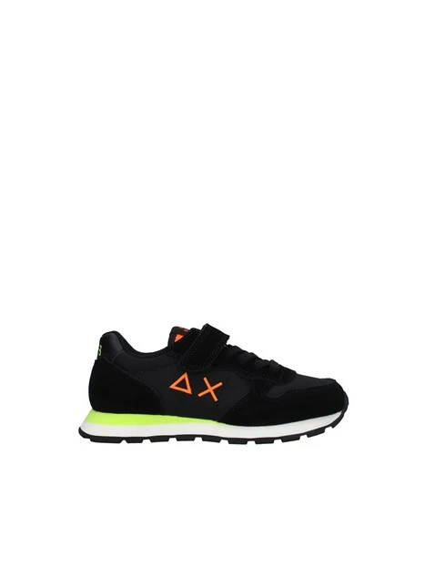 SNEAKERS CON STRAPPO TOM FLUO BAMBINO NERO