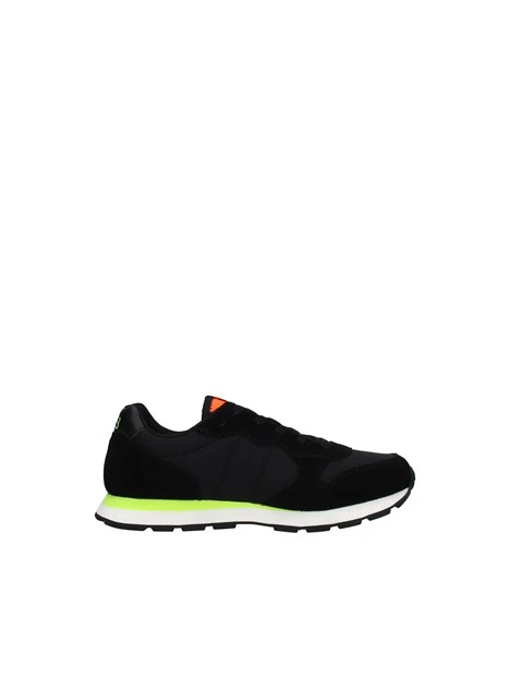 SNEAKERS TOM FLUO IN TESSUTO BAMBINO NERO