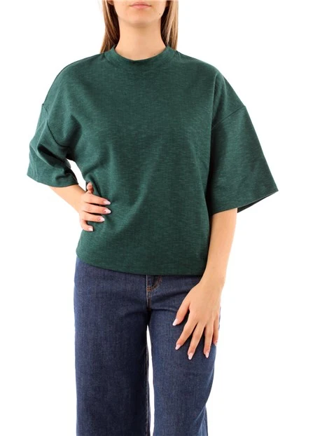 T-SHIRT MANICA CORTA OVERSIZE DONNA VERDE