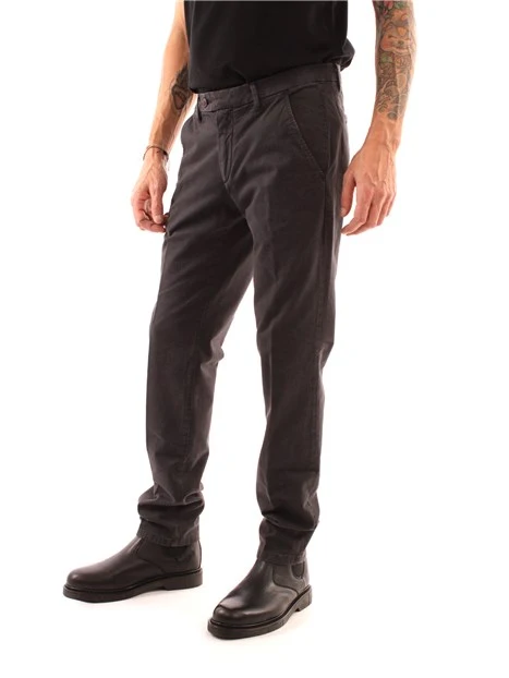 PANTALONI CHINO NEW ROLF IN COTONE UOMO NERO