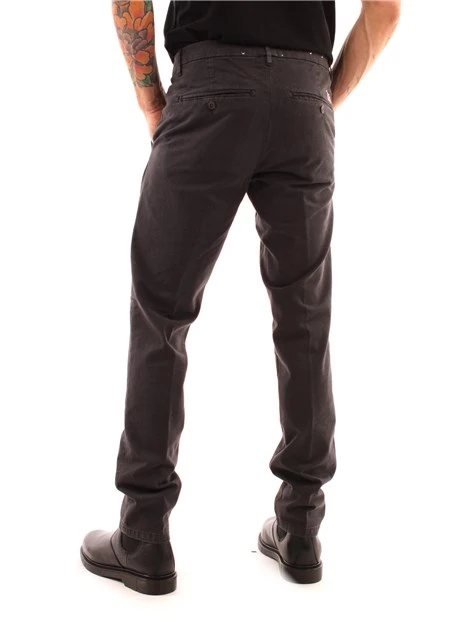 PANTALONI CHINO NEW ROLF IN COTONE UOMO NERO