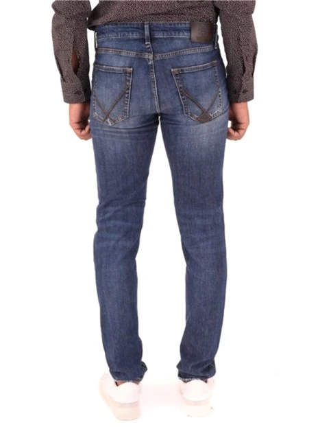 JEANS SLIM FIT IN COTONE UOMO BLU