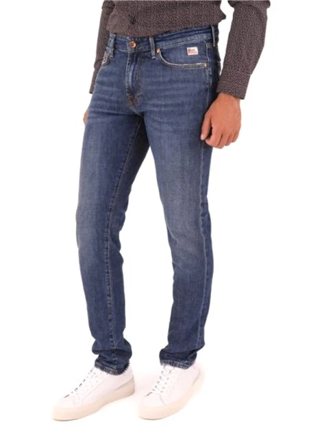 JEANS SLIM FIT IN COTONE UOMO BLU