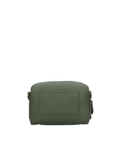 BORSA A SPALLA CON LOGO SUPERIORE DONNA VERDE