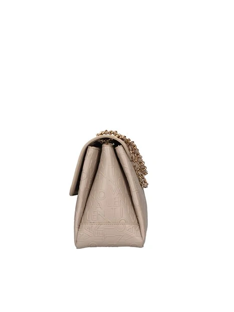 BORSA A SPALLA CON LETTERE DONNA BEIGE