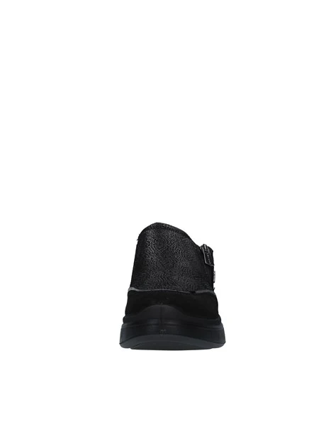 SNEAKERS CON ZIP LATERALE CORTA DONNA NERO