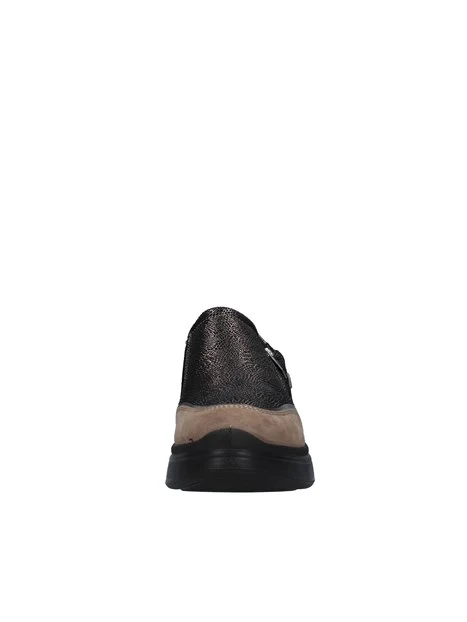 SNEAKERS SLIP ON A DONNA BEIGE E NERO