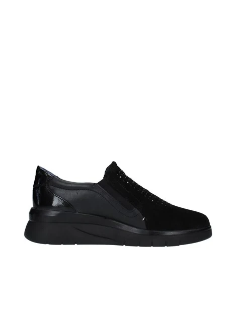 SNAKERS SLIP ON CON BRILLANTINI DONNA NERO