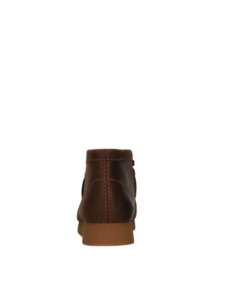 STIVALETTI WALLABEE EVO BT IN PELLE UOMO MARRONE