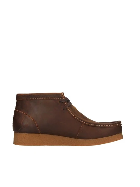 STIVALETTI WALLABEE EVO BT IN PELLE UOMO MARRONE