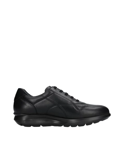 SNEAKERS CON IMPUNTURE ONDULATE UOMO NERO