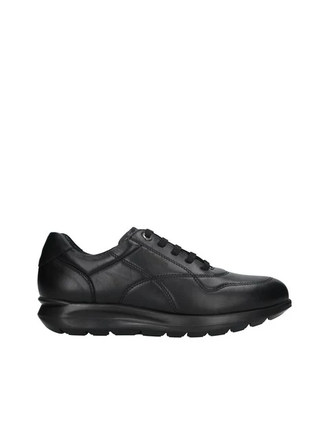 SNEAKERS CON IMPUNTURE ONDULATE UOMO NERO