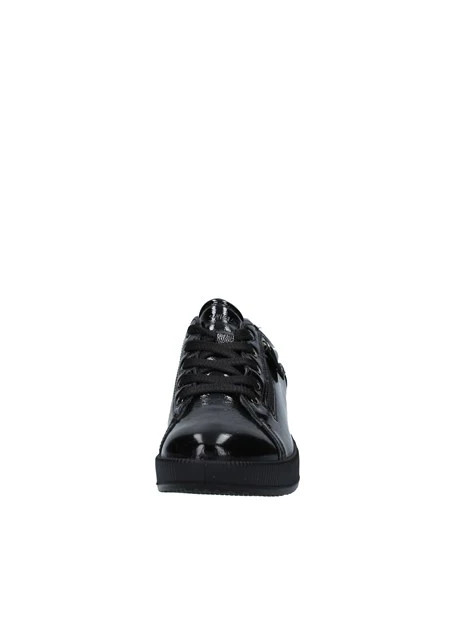 SNEAKERS PLATFORM CON LACCI E ZIP DONNA NERO