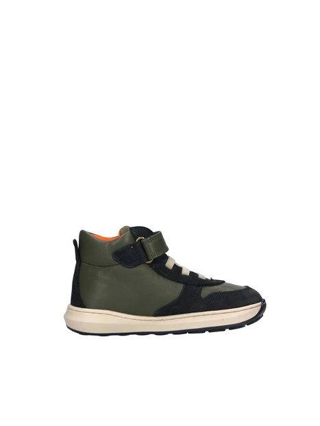 SNEAKERS CON STRAPPO ED ELASTICI BAMBINO BLU E VERDE