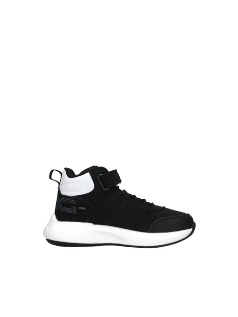 SNEAKERS MONOCOLORE CON STRAPPO BAMBINO NERO