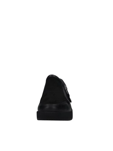 SNEAKERS SLIP ON CON ZEPPA DONNA NERO