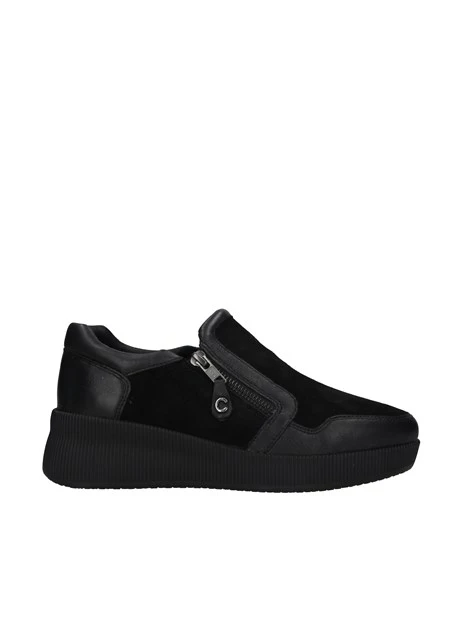 SNEAKERS SLIP ON CON ZEPPA DONNA NERO