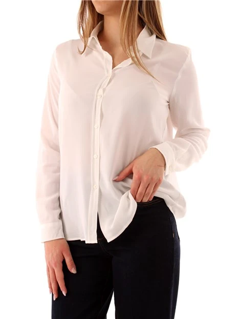 CAMICIA IN CREPE DI MISTO SETA DONNA BIANCO