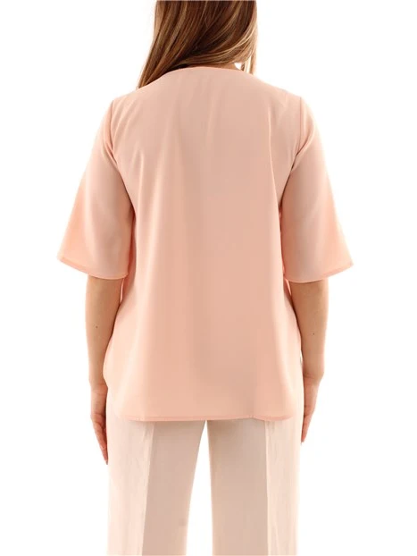 BLUSA CON MANICHE A TRE QUARTI DONNA ROSA