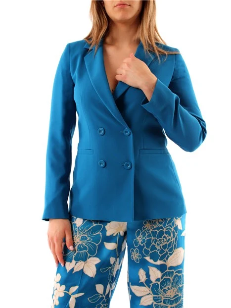 GIACCA BLAZER DOPPIOPETTO DONNA BLU OCEANO