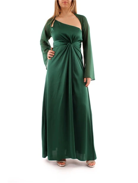 GIACCA COPRISPALLE IN GEORGETTE CRÊPE DONNA VERDE