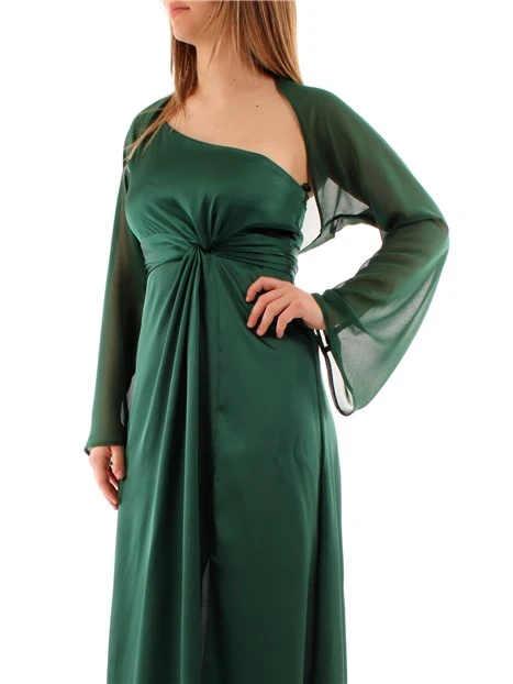 GIACCA COPRISPALLE IN GEORGETTE CRÊPE DONNA VERDE