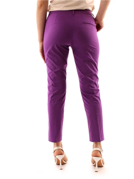 PANTALONI CHINO VITA BASSA DONNA VIOLA