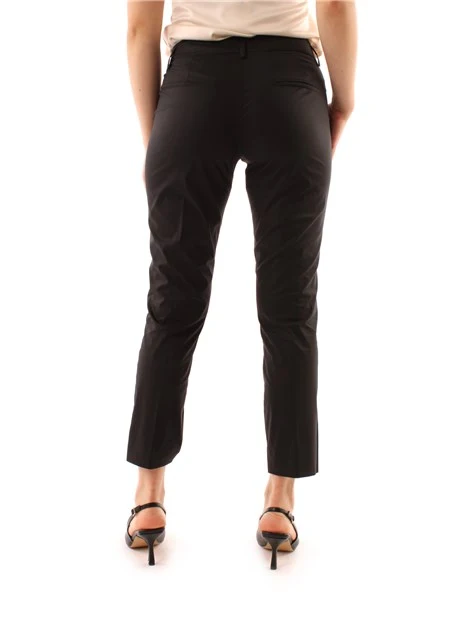 PANTALONI CHINO IN COTONE DONNA NERO