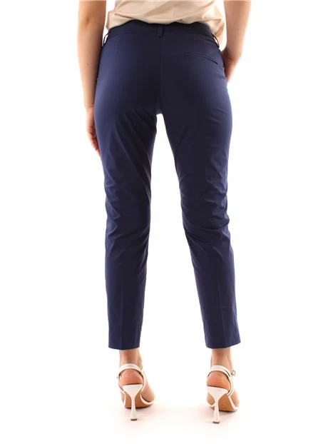 PANTALONI CHINO VITA BASSA DONNA BLU