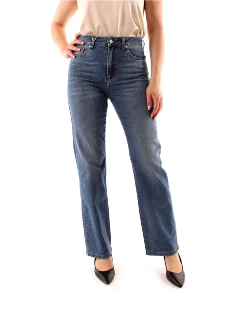 JEANS REGULAR IN DENIM DONNA BLU