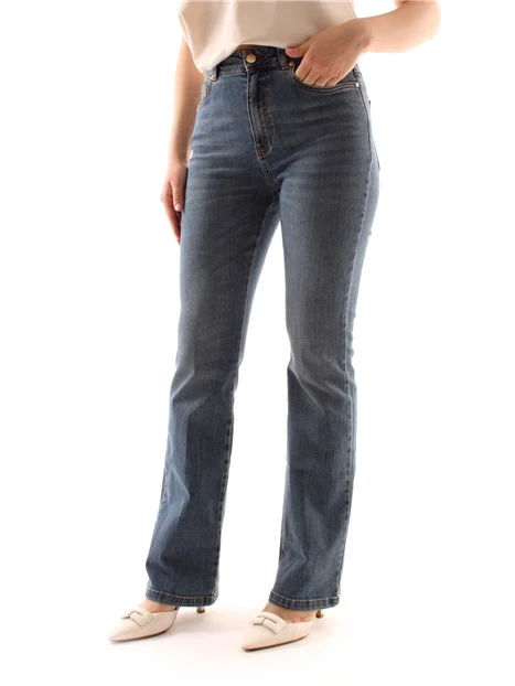 JEANS REGULAR IN DENIM IN COTONE DONNA BLU