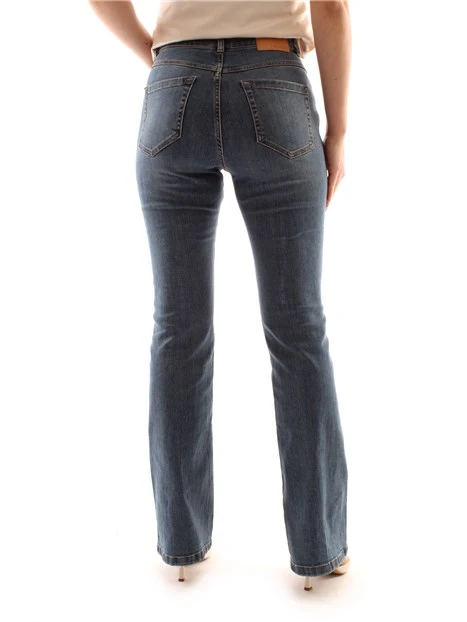 JEANS REGULAR IN DENIM IN COTONE DONNA BLU