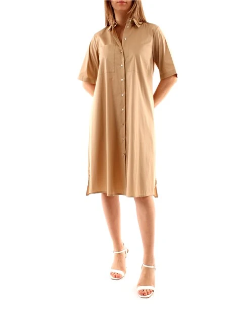 VESTITO CHEMISIER DONNA BEIGE